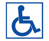 Знак безопасности BL-1515.D01 "Символы доступности для инвалидов" a17875