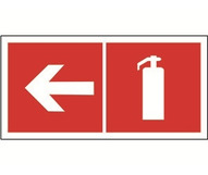 Знак безопасности BL-2010B.F32 "Указатель движения к огнетушителю налево" a18338