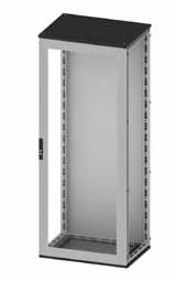 Сборный шкаф CQE застекленная дверь и задняя панель 2000x1000x400мм R5CQE20104X