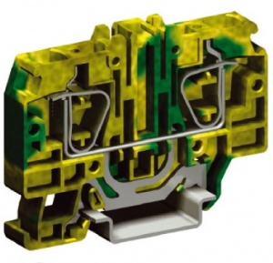 ZHT420 | HTE.1/2+2, зажим для заземления, 2 ввод/2 вывода, 1,5 кв.мм желто-зеленый