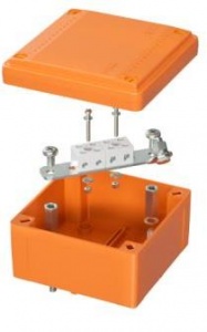 FSB10604 | Коробка ответвительная FS пластиковая с гладкими стенками, 100х100х50мм, 6р, 6A, 4мм2, IP56