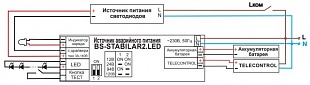 Блок аварийного питания BS-STABILAR-83-B4-LED (6,0-300 W / = 50-250 V) a25371