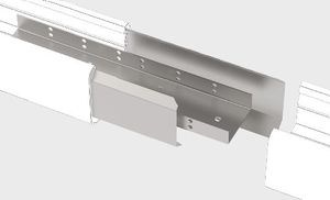 Комплект для соединения в линию светильников серии Mercury LED Mall (комплект: 1 пластина соединительная + 2 направляющие) V4-R0-00.0009.MM0-0001