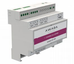 Диммер AWADA 4-х канальный DALI 4х300 Вт на DIN-рейку DA-DIM4х300